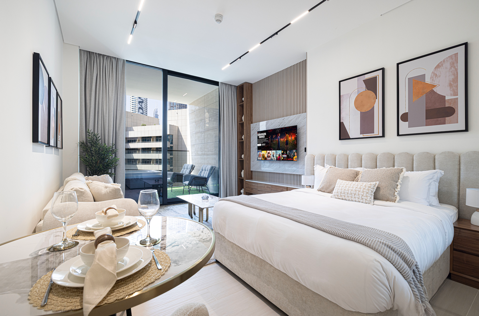 Business Bay - Studio - Jacuzzi Burj View